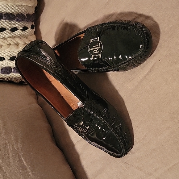 Ralph Lauren Shoes - Ralph Lauren "Carley" Black Patent Leather Loafers 7 B
